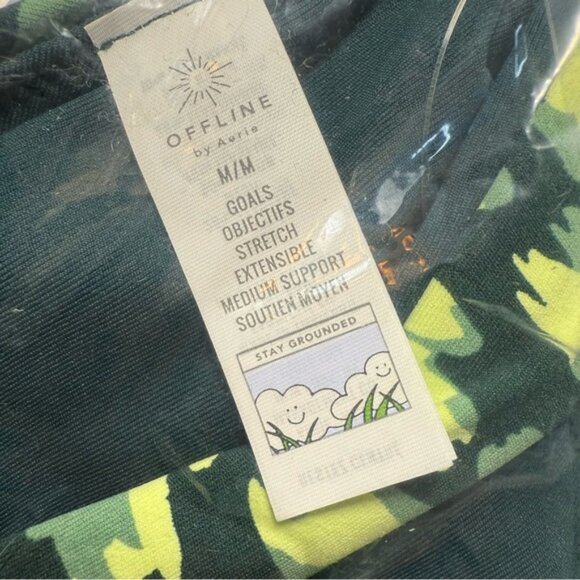 NWT Aerie Offline Goals Stretch Medium Support Sports Bra Printed Size Medium M - Picture 8 of 9